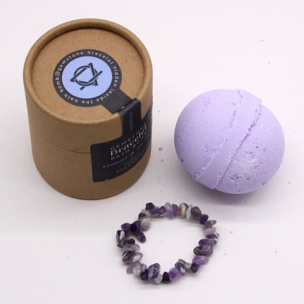 Badbom met amethist edelsteen armband