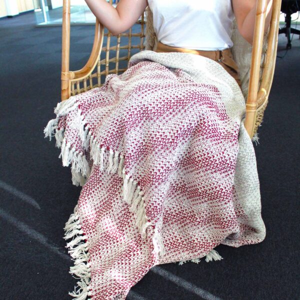 bG9jYWw6Ly9tZWRpYS85Uy9HQy82MFIzMEMxRzZSV0tHQzlTL2NlNjJiYjZmLmpwZWc.jpg Boho Comfort Plaid - Ruby Two Tone