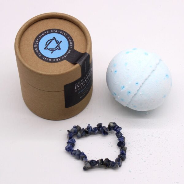 Badbom met sodaliet edelsteen armband