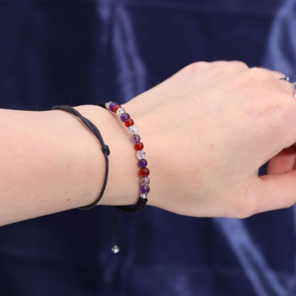 Sterrenbeeld Kristallen Kaars met Edelsteenarmband - Maagd
