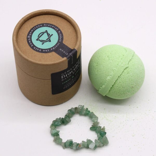 Badbom met groene aventurijn edelsteen armband