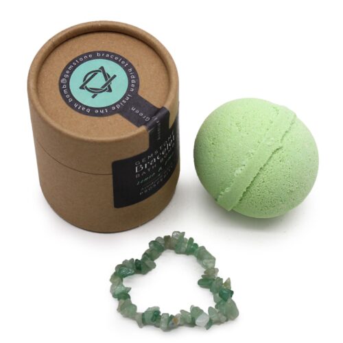 Badbom met groene aventurijn edelsteen armband