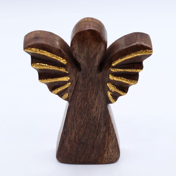 Houten engel van mangohout – een liefdevol symbool van herinnering