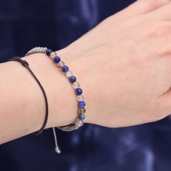 Sterrenbeeld Kristallen Kaars met Edelsteen Armband - Stier