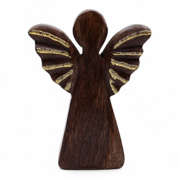 Houten engel van mangohout – een liefdevol symbool van herinnering