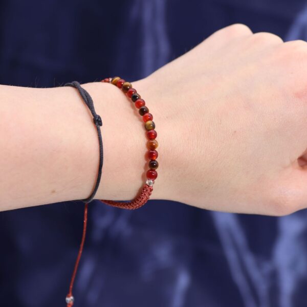 Sterrenbeeld Kristallen Kaars met Edelsteenarmband - Leeuw